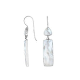 AE-6282-MOP Sterling Silver Earring With Mother Of Pearl Jewelry Bali Designs Inc